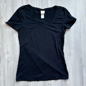 H&M Crew Neck Black Shirt